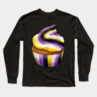 Nonbinary LGBTQ Cupcake Long Sleeve T-Shirt